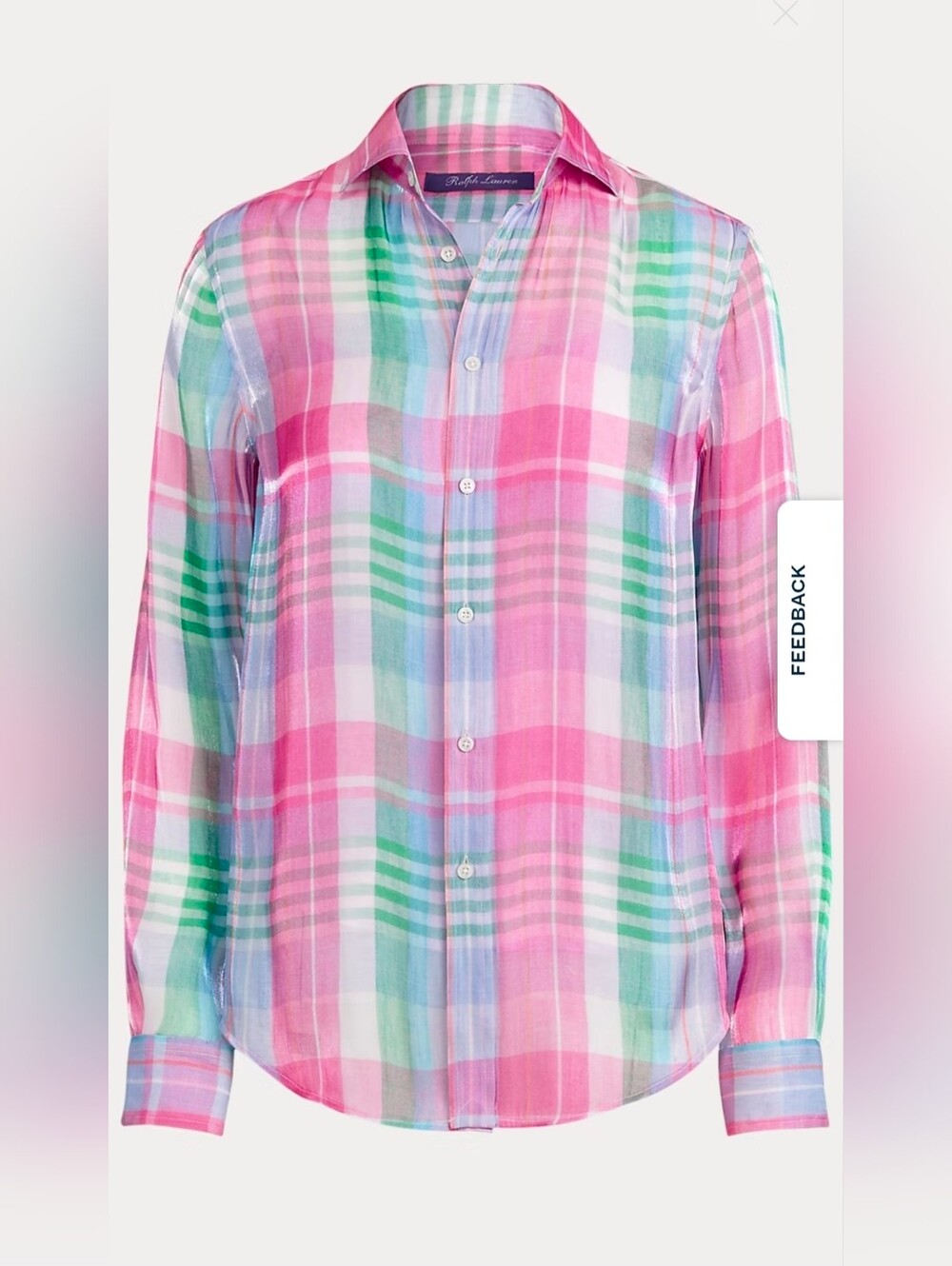 Ralph Lauren Purple Label Hanna Madras Shirt